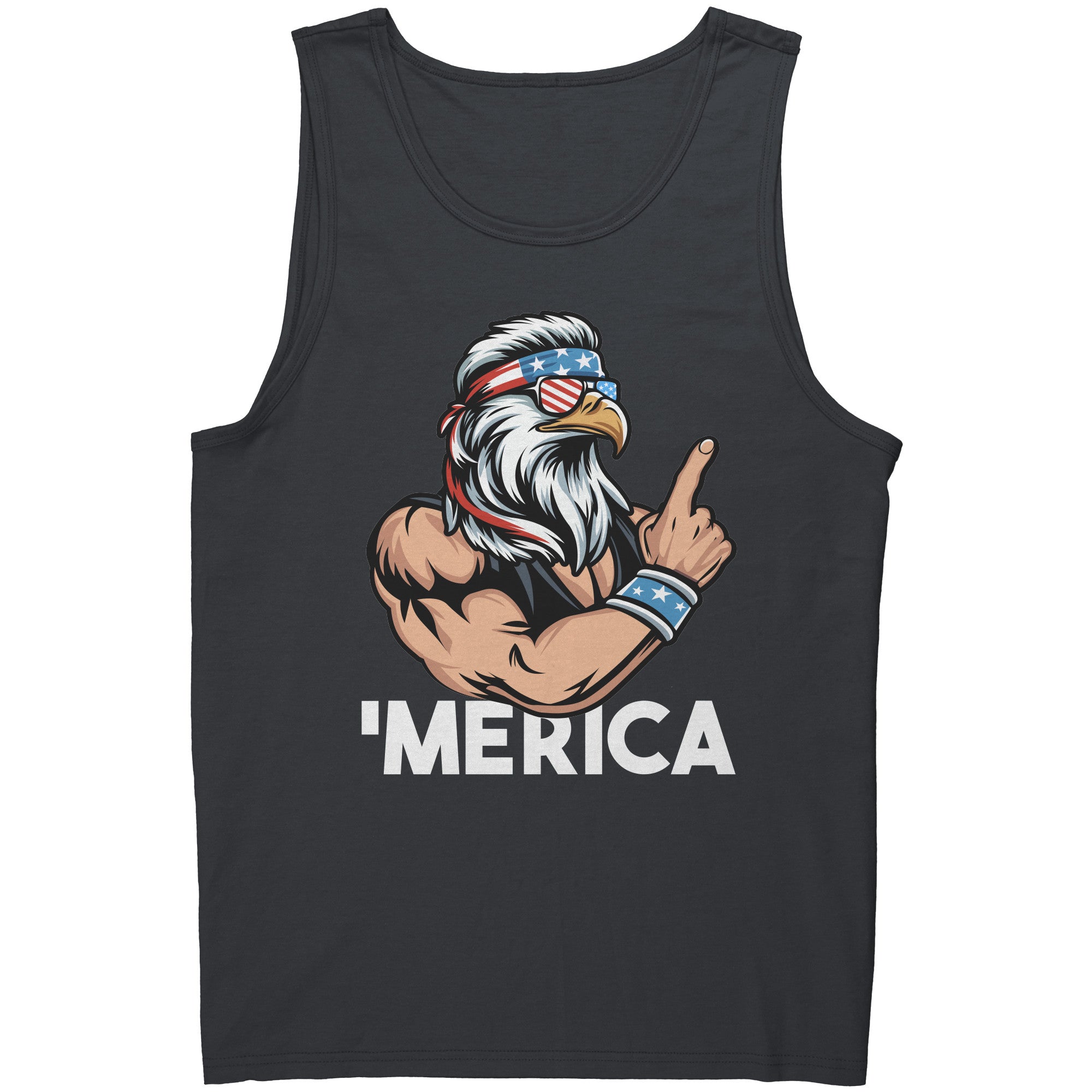 Merica Patriotic Bald Eagle With Mullet -Apparel | Drunk America 