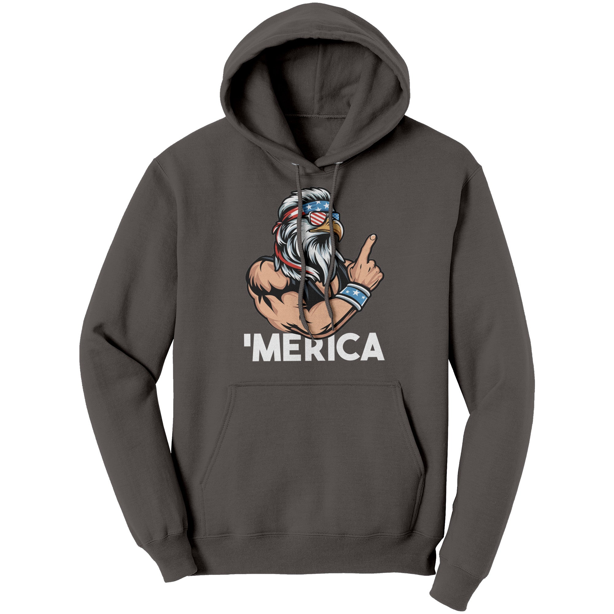 Merica Patriotic Bald Eagle With Mullet (Ladies) -Apparel | Drunk America 