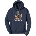 Merica Patriotic Bald Eagle With Mullet (Ladies) -Apparel | Drunk America 