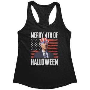 Merry 4th Of Halloween (Ladies) -Apparel | Drunk America 