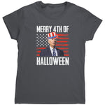 Merry 4th Of Halloween (Ladies) -Apparel | Drunk America 