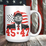 MAGA Trump 45-47 Coffee Mug