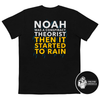 Noah Was A Conspiracy Theorist Then It Started To Rain Comfort Colors Pocket Tee - | Drunk America 