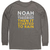 Noah Was A Conspiracy Theorist Then It Started To Rain (Charcoal Replacement Small) -Apparel | Drunk America 