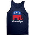 Raised Right Grunge Graphic Tee – Patriotic Clothing for True Americans | Drunk America
