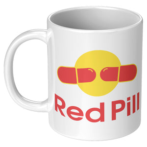 Red Pill Coffee Mug -Front/Back | Drunk America 