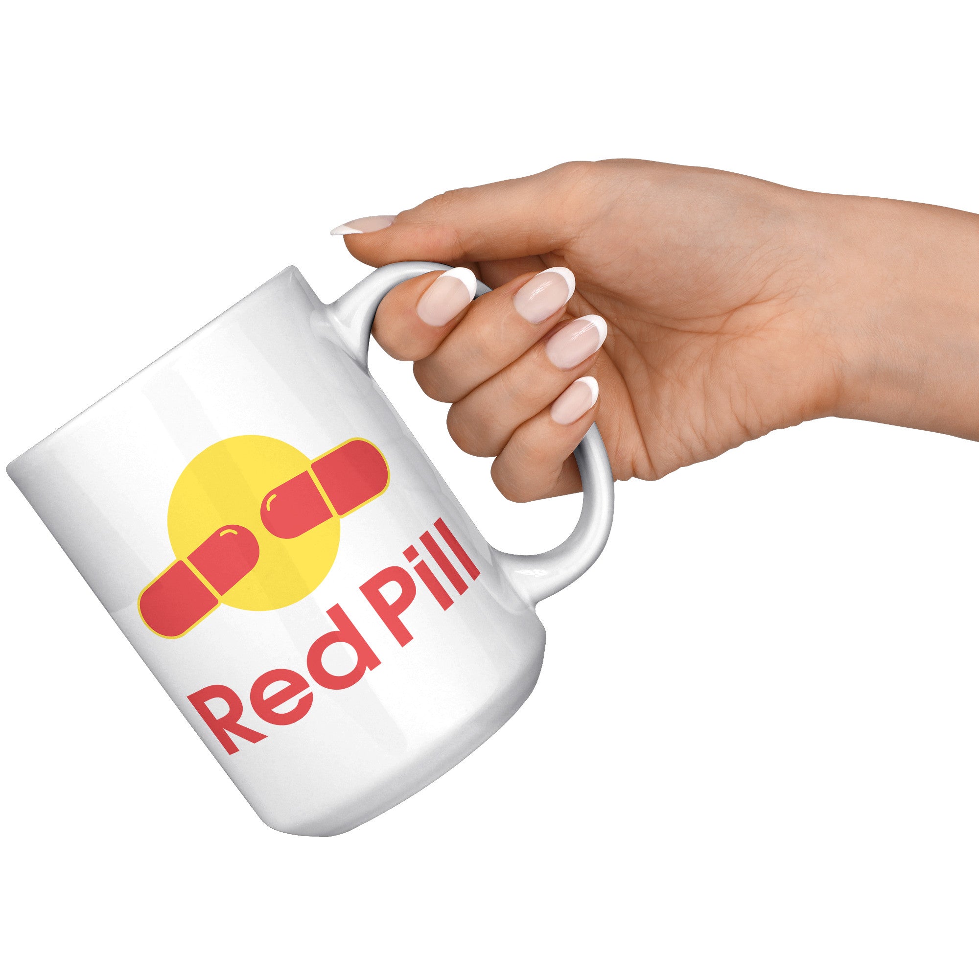Red Pill Coffee Mug -Front/Back | Drunk America 