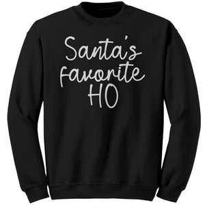 Santa's Favorite Ho Christmas Sweater -Apparel | Drunk America 