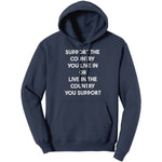 Support The Country You Live In Or Live In The Country You Support (Ladies) - Drunk America