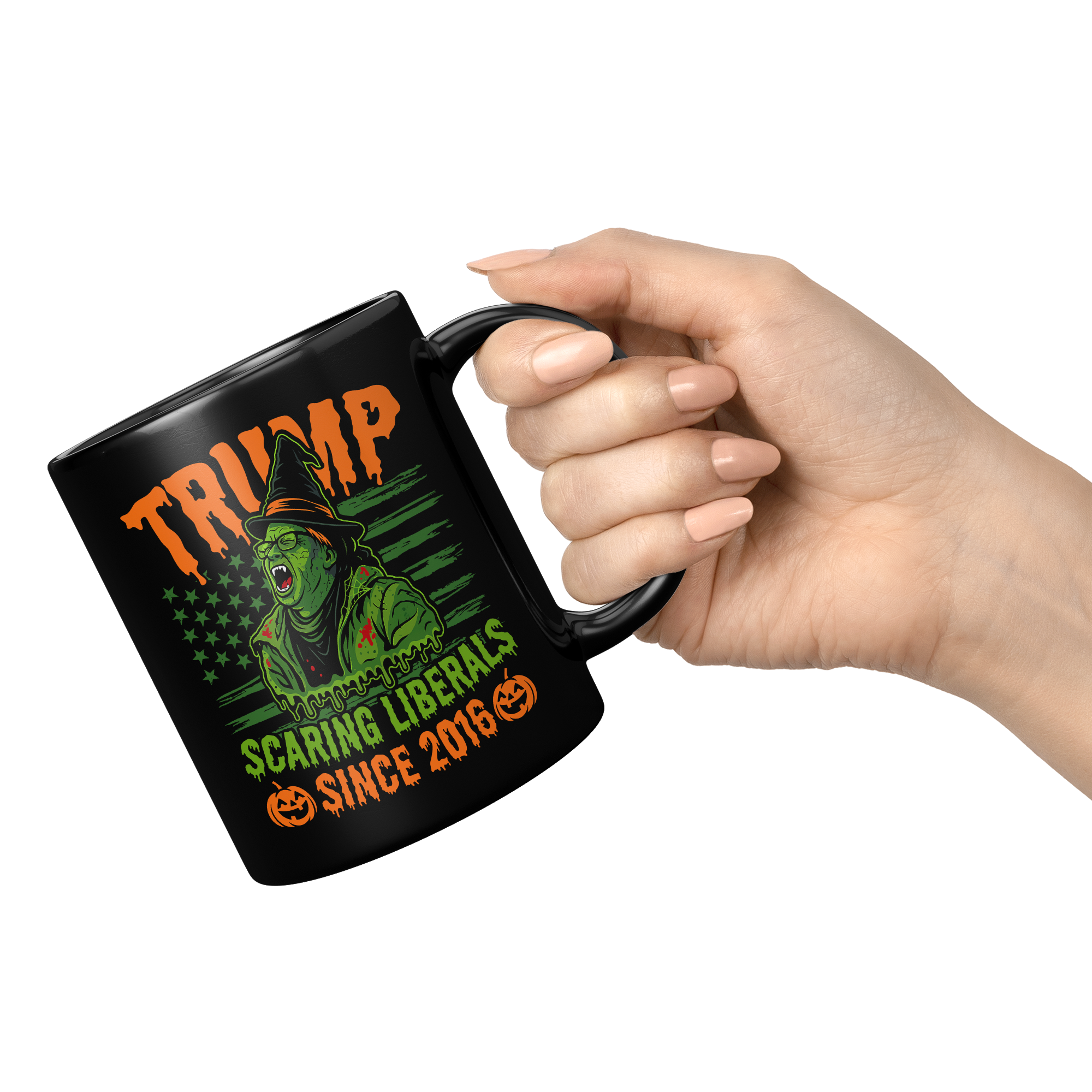 TRUMP_-_Scaring_Liberals_Since_2016_Blac_11oz_Black_RH_Model_Mockup.png