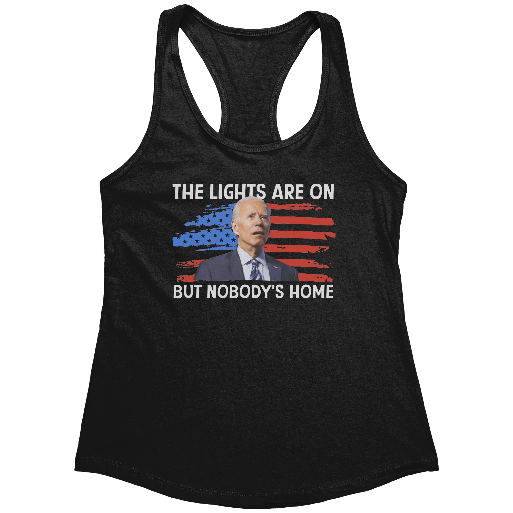 The Lights Are On But Nobody's Home (Ladies) -Apparel | Drunk America 