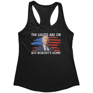 The Lights Are On But Nobody's Home (Ladies) -Apparel | Drunk America 