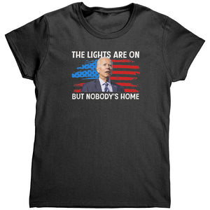 The Lights Are On But Nobody's Home (Ladies) -Apparel | Drunk America 