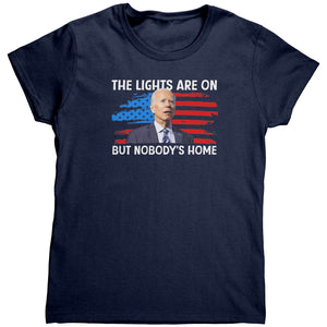 The Lights Are On But Nobody's Home (Ladies) -Apparel | Drunk America 