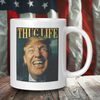 Trump Thug Life Gold Grill Coffee Mug – Patriotic Clothing for True Americans | Drunk America