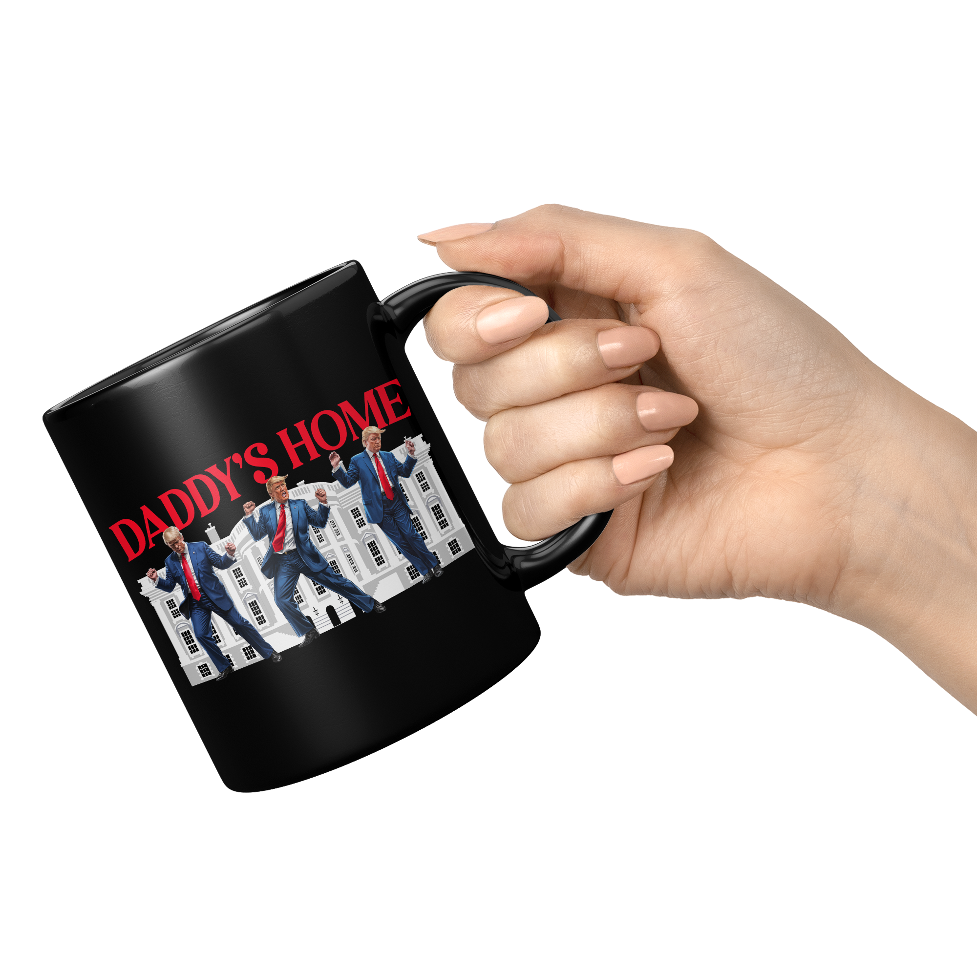 Trump_Daddys_Home_Black_Coffee_Mug_11oz_Black_RH_Model_Mockup.png