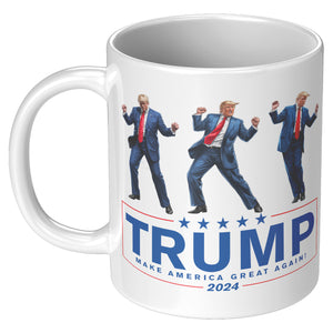 Trump Dance Make America Great Again Coffee Mug -Front/Back | Drunk America 