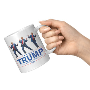 Trump Dance Make America Great Again Coffee Mug -Front/Back | Drunk America 