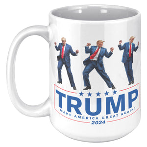 Trump Dance Make America Great Again Coffee Mug -Front/Back | Drunk America 