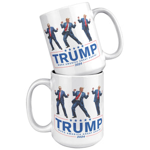 Trump Dance Make America Great Again Coffee Mug -Front/Back | Drunk America 