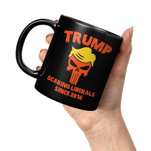 Trump_Halloween_Scaring_Liberals_Since_2_11oz_Black_LH_Model_Mockup.png
