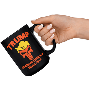 Trump_Halloween_Scaring_Liberals_Since_2_15oz_Black_RH_Model_Mockup.png