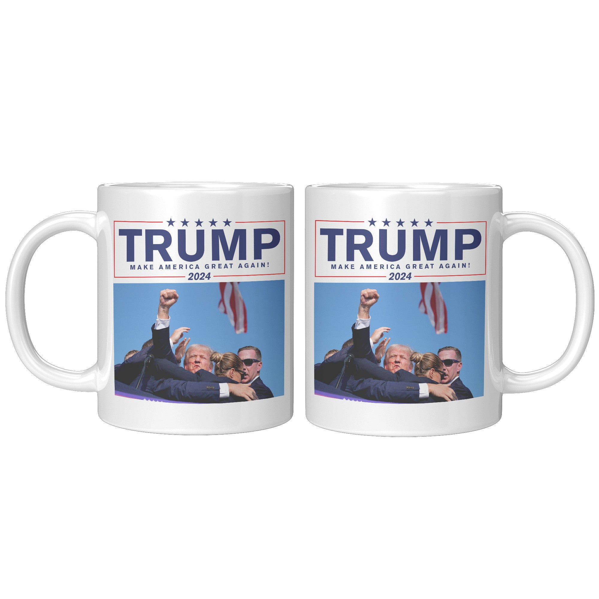 Trump Make America Great Again Coffee Mug -Front/Back | Drunk America 
