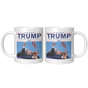 Trump Make America Great Again Coffee Mug -Front/Back | Drunk America 