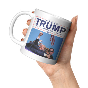 Trump Make America Great Again Coffee Mug -Front/Back | Drunk America 