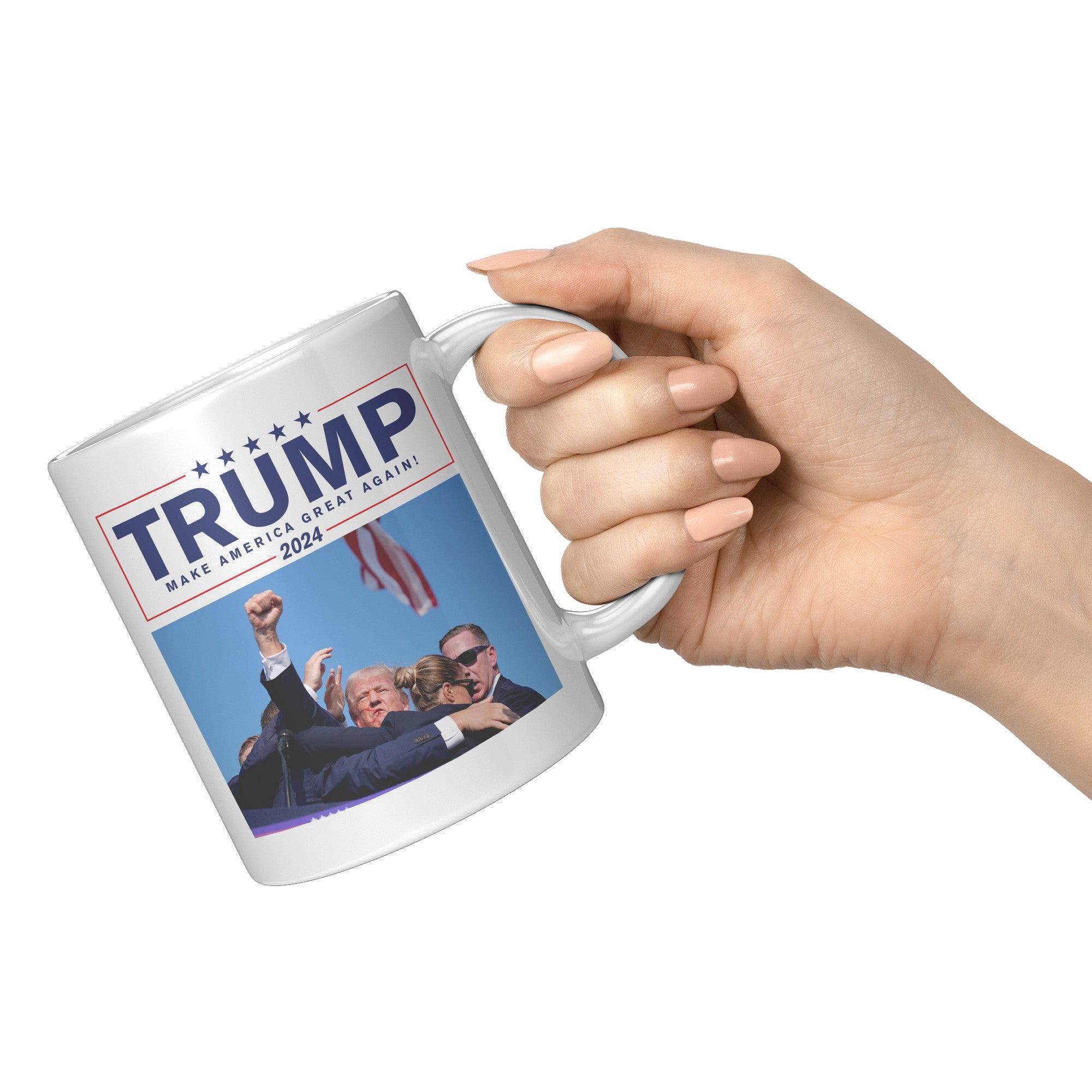 Trump Make America Great Again Coffee Mug -Front/Back | Drunk America 
