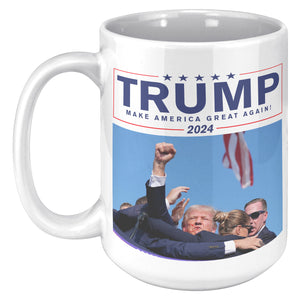 Trump Make America Great Again Coffee Mug -Front/Back | Drunk America 