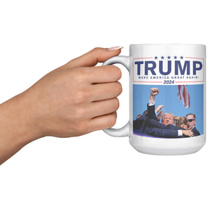 Trump Make America Great Again Coffee Mug -Front/Back | Drunk America 