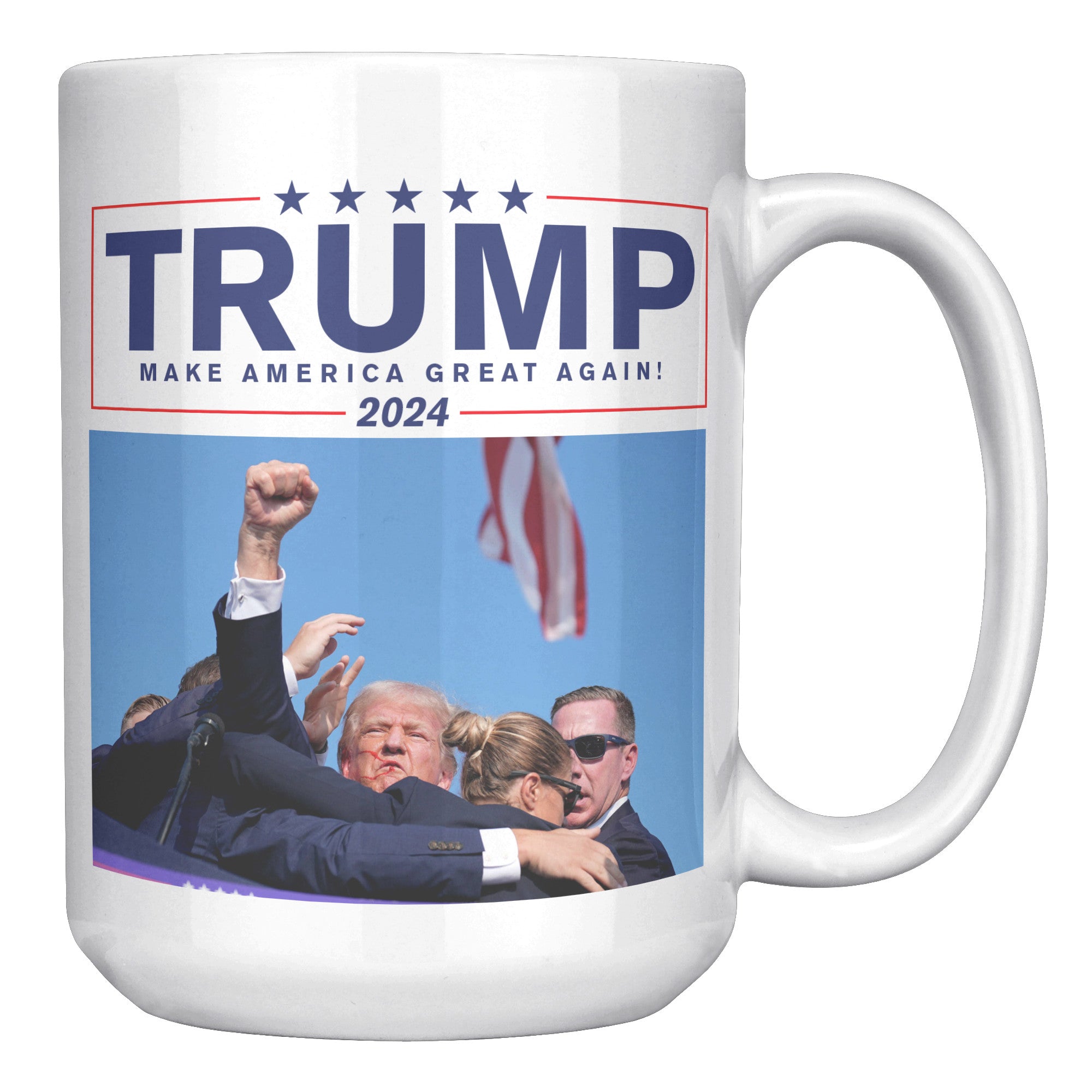 Trump Make America Great Again Coffee Mug -Front/Back | Drunk America 