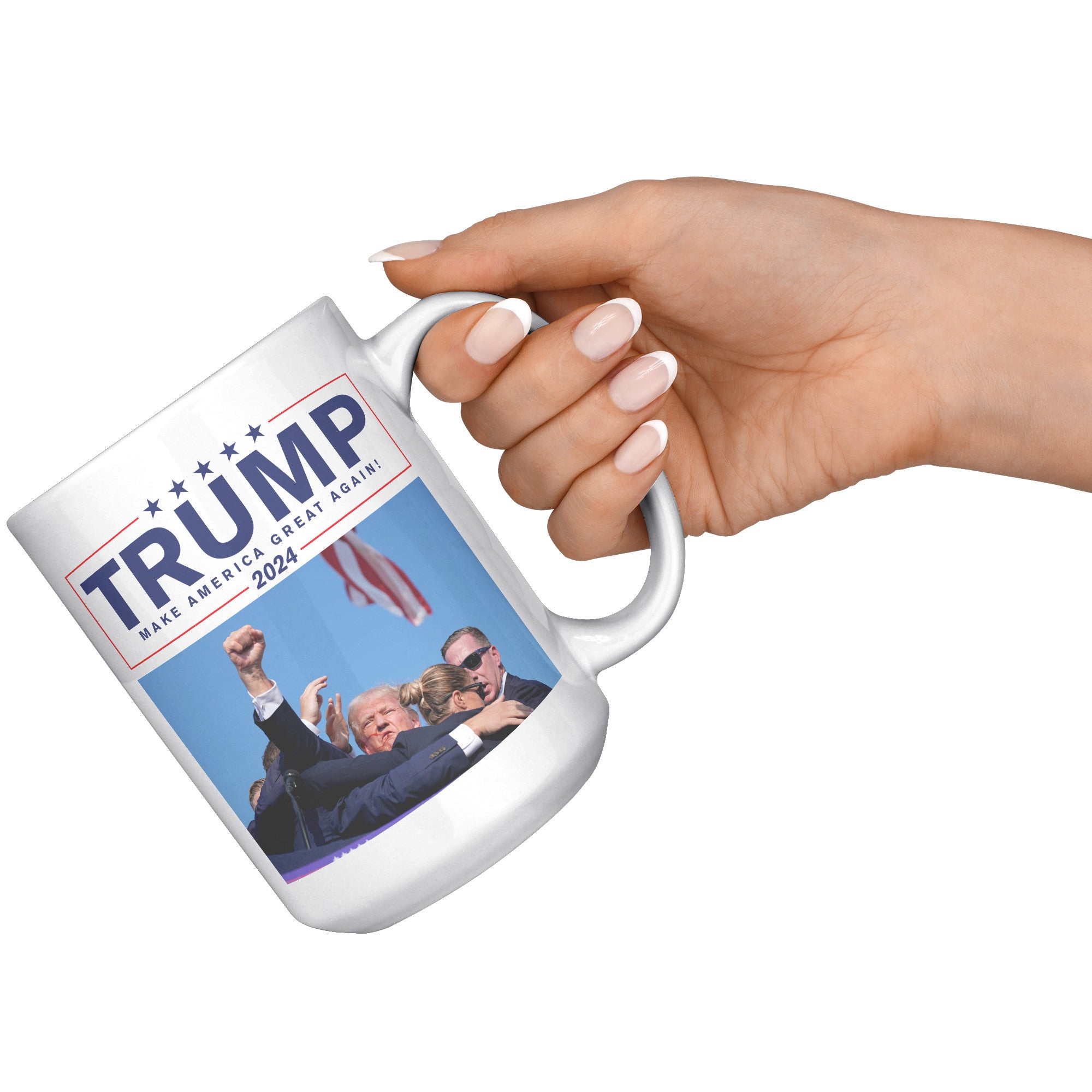 Trump Make America Great Again Coffee Mug -Front/Back | Drunk America 