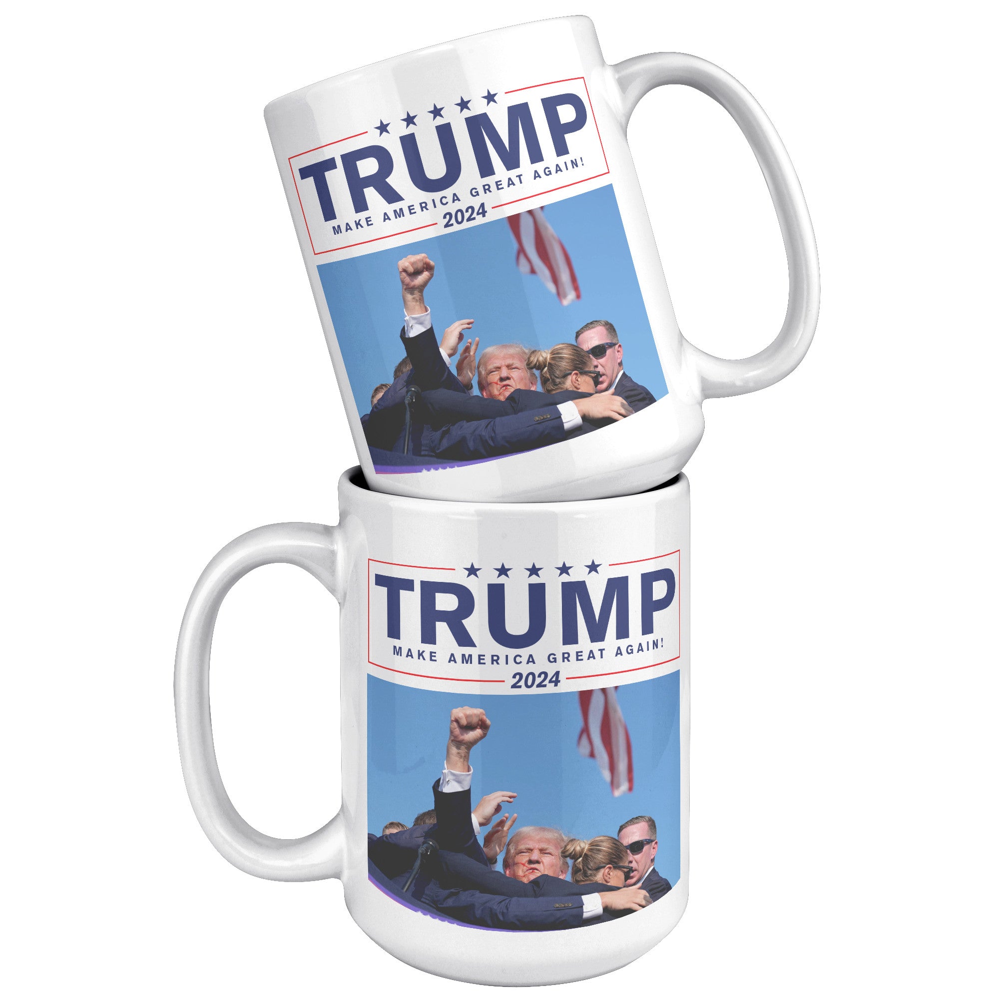 Trump Make America Great Again Coffee Mug -Front/Back | Drunk America 