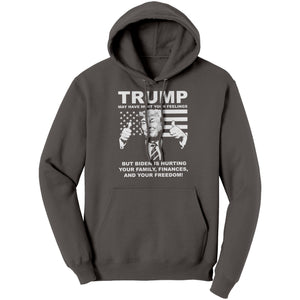 Trump May Have Hurt Your Feelings But Biden Is Hurting Your Family, Finances, And Your Freedom (Ladies) -Apparel | Drunk America 
