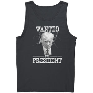 Wanted For President Donald Trump Mugshot -Apparel | Drunk America 