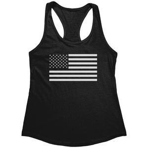 White American Flag (Ladies) -Apparel | Drunk America 