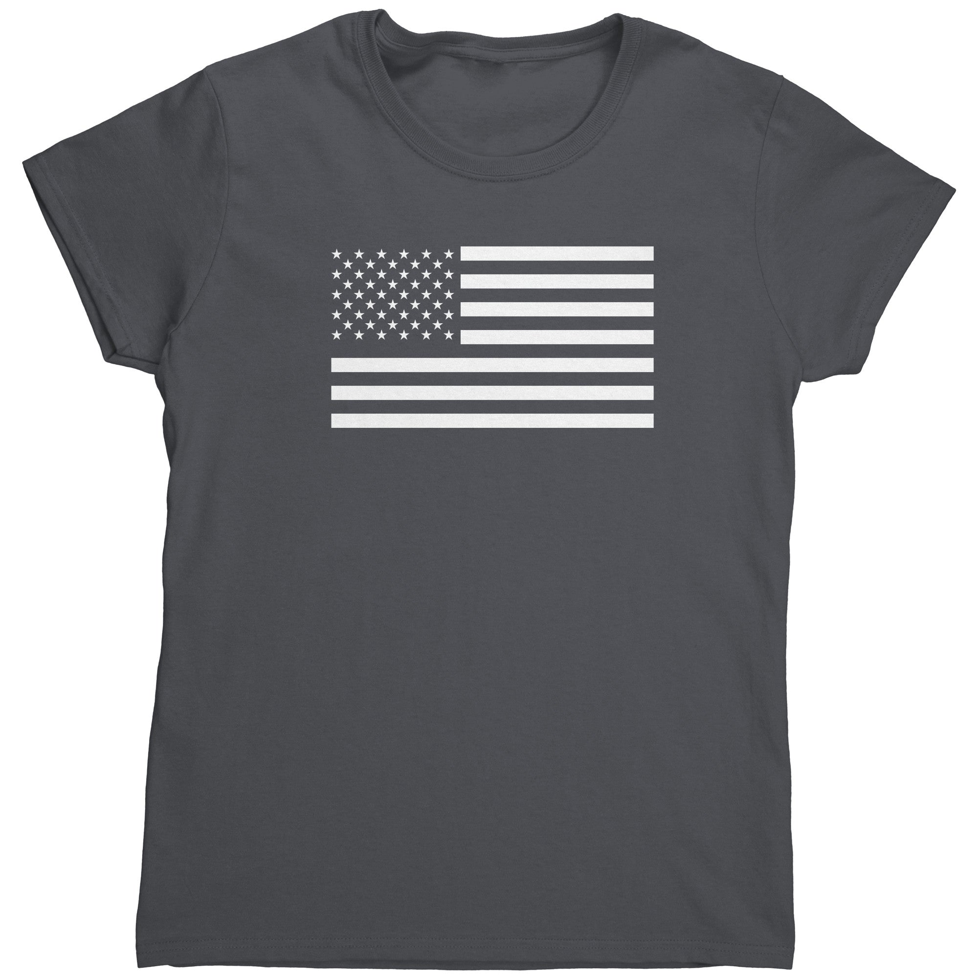 White American Flag (Ladies) -Apparel | Drunk America 