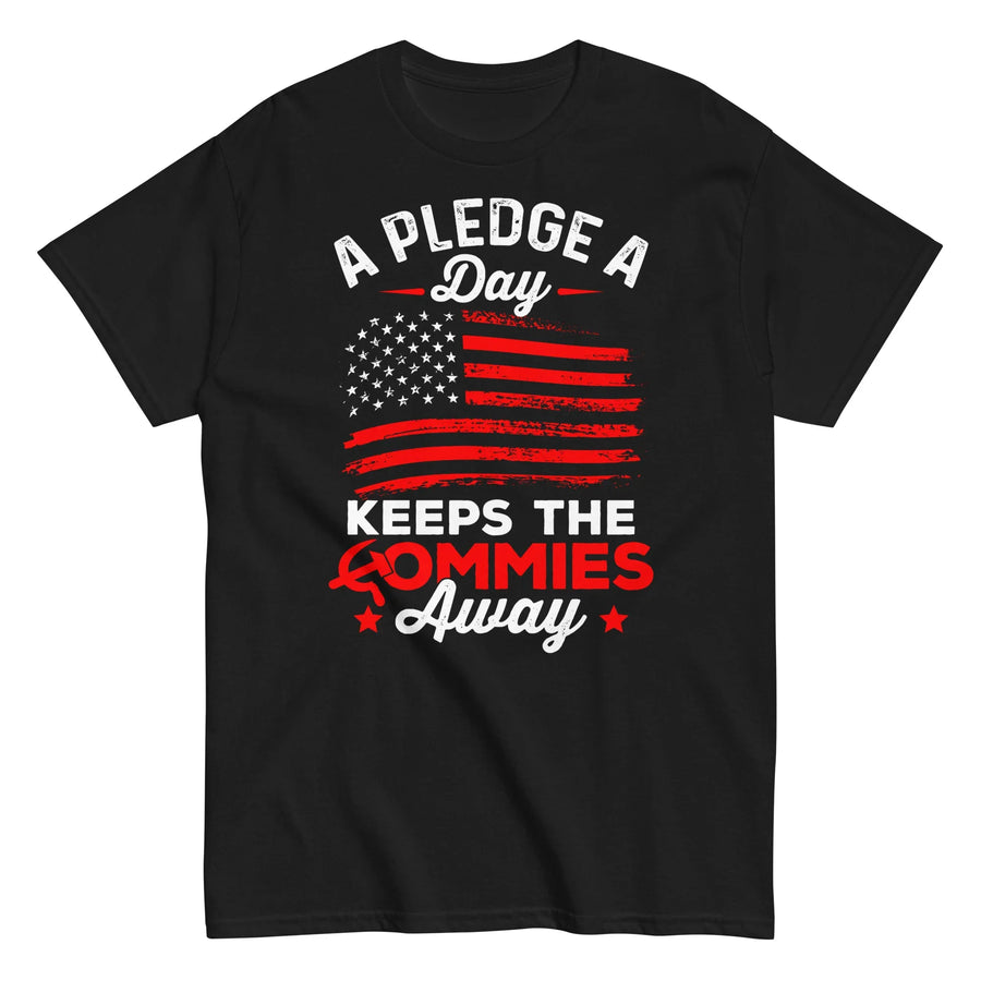 a-pledge-a-day-keeps-the-commies-away-graphic-t-shirt -