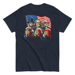 abe-lincoln-ben-franklin-george-washington-patriotic-drinking-beer-graphic-t-shirt-3 -