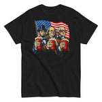 abe-lincoln-ben-franklin-george-washington-patriotic-drinking-beer-graphic-t-shirt -