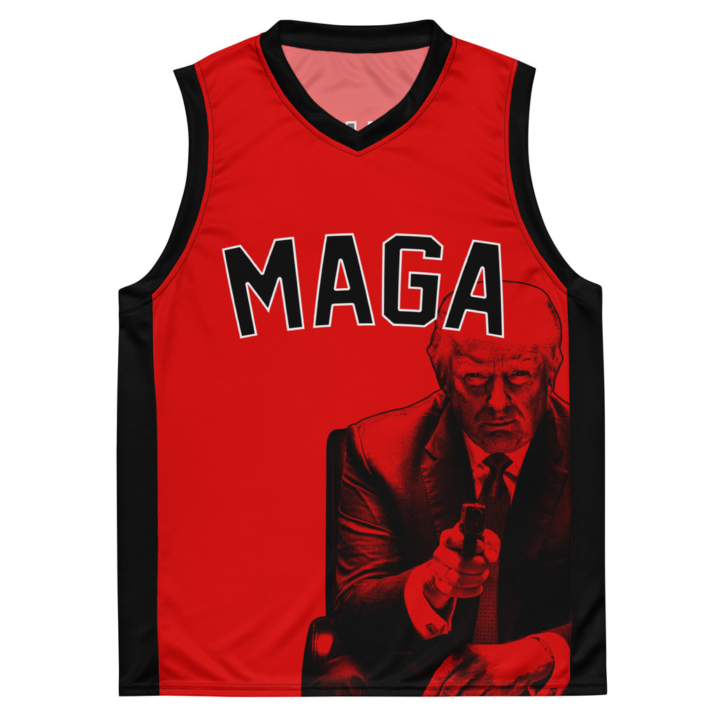 MAGA Trump 47 Basketball Jersey - | Drunk America 