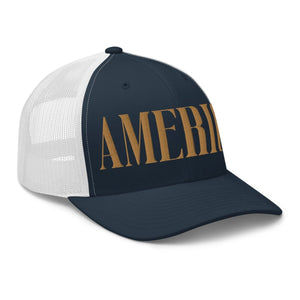 America Old Gold Trucker Cap - Drunk America