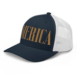 America Old Gold Trucker Cap - Drunk America