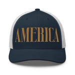 America Old Gold Trucker Cap - Drunk America