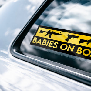 Babies On Board Bumper Sticker - Drunk America