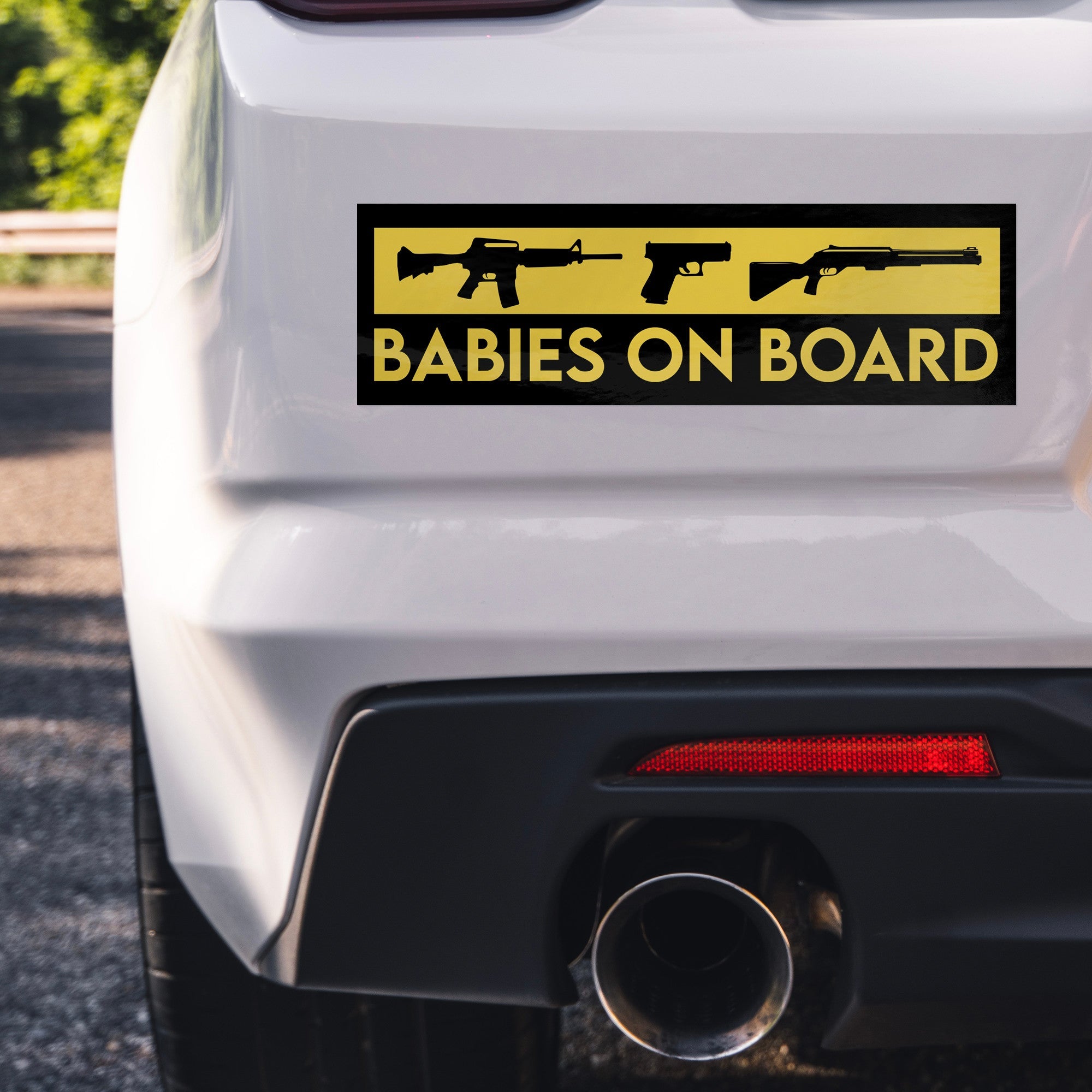 Babies On Board Bumper Sticker - Drunk America