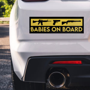 Babies On Board Bumper Sticker - Drunk America