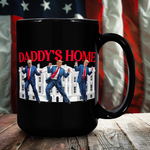 Trump Daddy's Home Black Coffee Mug